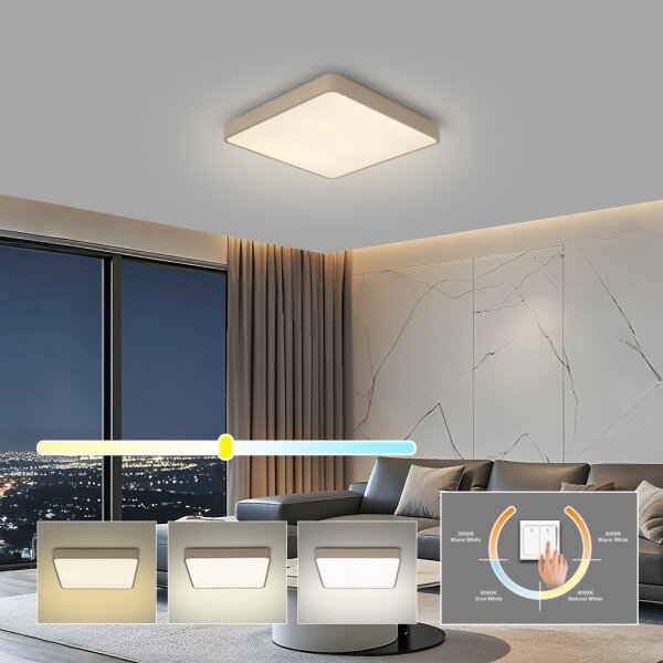 Brilagi - LED Stropní svítidlo POOL LED/36W/230V 3000/4000/6000K 40x40 cm béžová