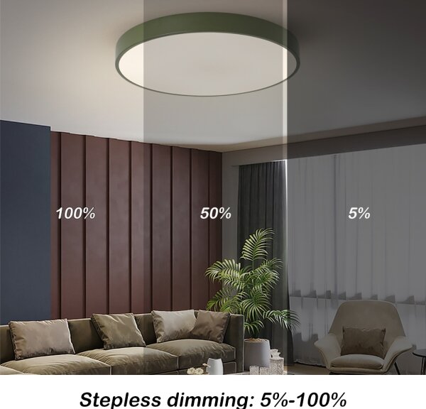 Brilagi - LED Stm stropní svítidlo POOL LED/60W/230V 3000-6000K 60 cm zelená+DO
