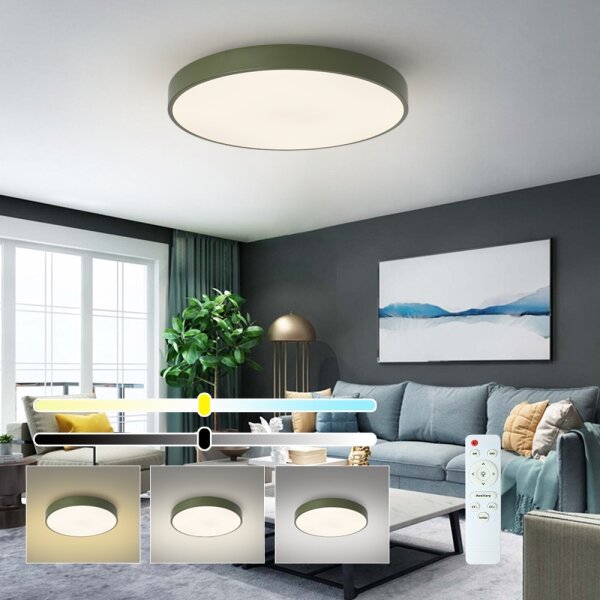 Brilagi - LED Stm stropní svítidlo POOL LED/60W/230V 3000-6000K 60 cm zelená+DO