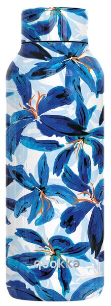 Nerezová termoláhev Solid, 510ml, Quokka, blue hibiscus