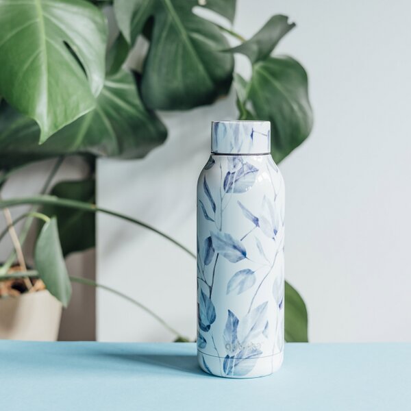 Nerezová termoláhev Solid, 510ml, Quokka, gray bouquet
