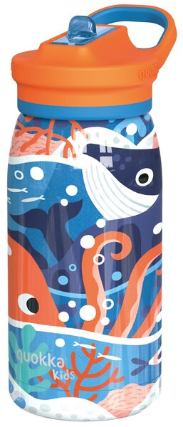 Dětská nerezová láhev Pop, 445ml, Quokka, moře