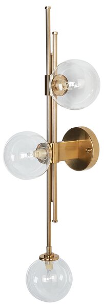 Nástěnná lampa TULIJA Kov Zlatá