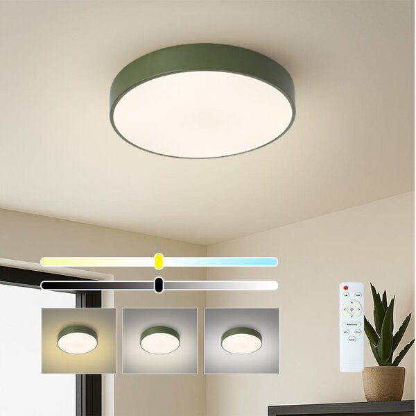 Brilagi - LED Stm stropní svítidlo POOL LED/36W/230V 3000-6000K 30 cm zelená+DO
