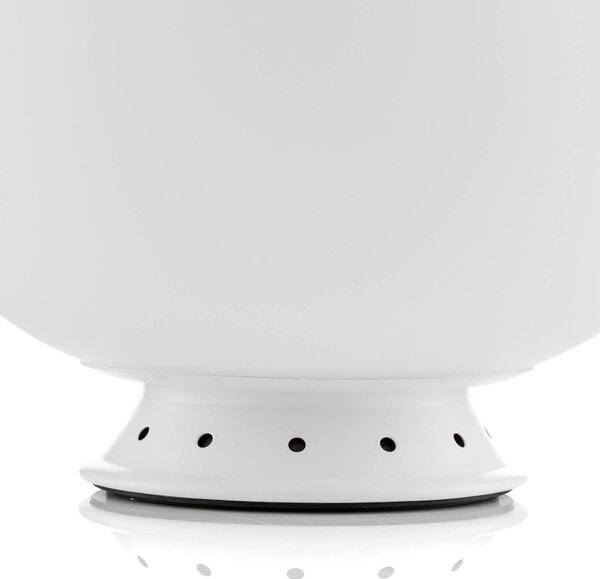 Fontana Arte - stolní lampa 53 cm, Bílá / opál, Ložnice, Sklo, Design