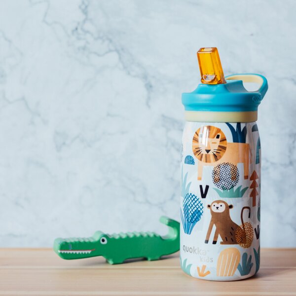 Dětská nerezová láhev Pop, 445ml, Quokka, džungle