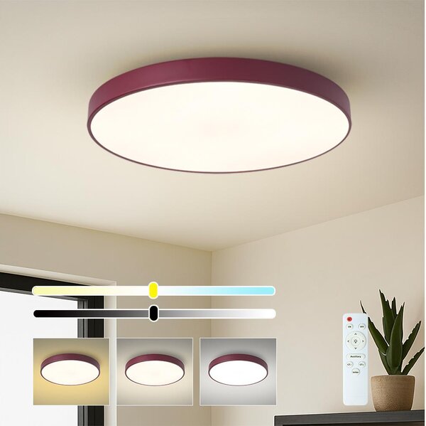 Brilagi-LED Stm stropní svítidlo POOL LED/60W/230V 3000-6000K 60 cm burgundy+DO