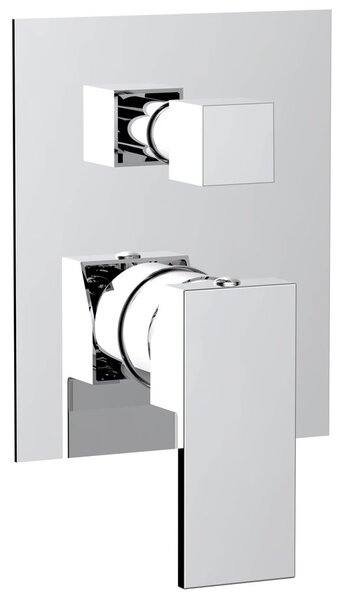 Sapho Sapho, CUBEMIX podomítková sprchová baterie, 2 výstupy, chrom, CM042