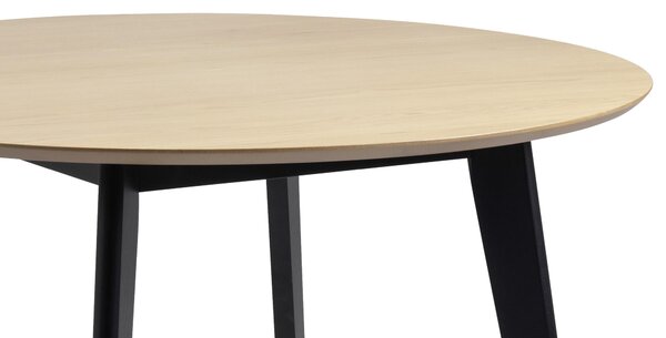 JÍDELNÍ STŮL, dub, kaučukové dřevo, černá, barvy dubu, 105/105/76 cm MID.YOU - Jídelní stoly, Online Only
