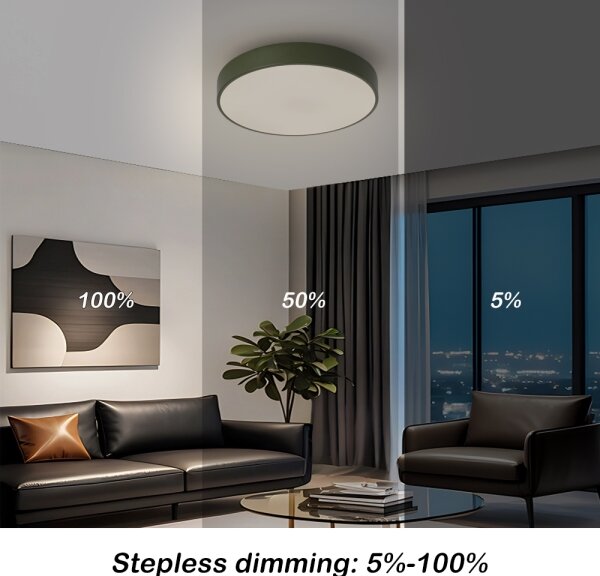 Brilagi - LED Stm stropní svítidlo POOL LED/36W/230V 3000-6000K 30 cm zelená+DO