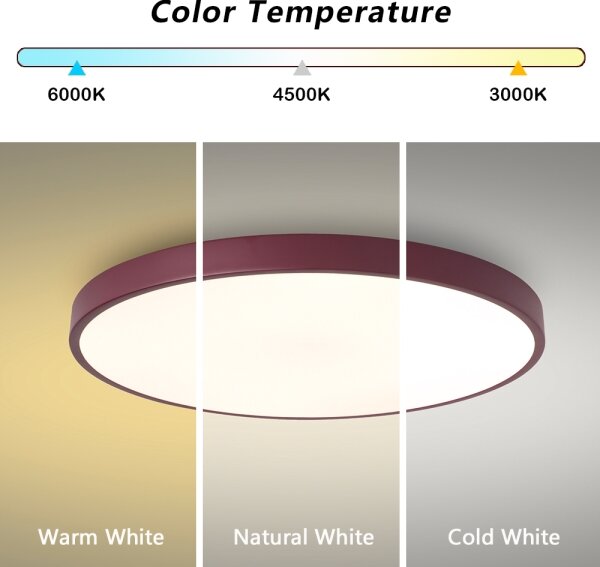 Brilagi-LED Stm stropní svítidlo POOL LED/60W/230V 3000-6000K 60 cm burgundy+DO