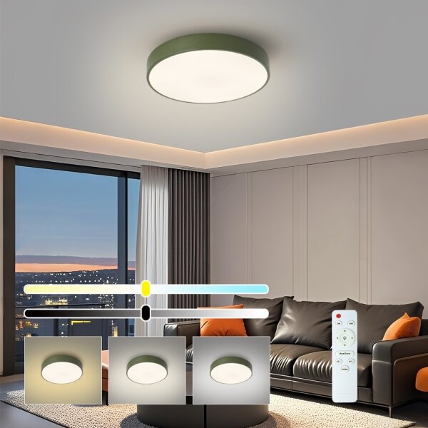 Brilagi - LED Stm stropní svítidlo POOL LED/36W/230V 3000-6000K 30 cm zelená+DO