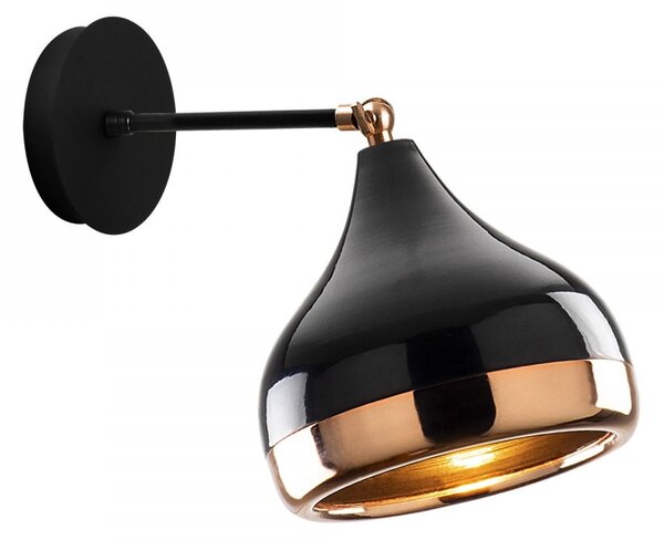 Opviq Nástěnná lampa Yıldo černá/meď
