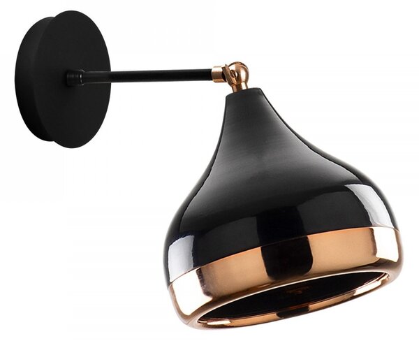 Opviq Nástěnná lampa Yıldo černá/meď