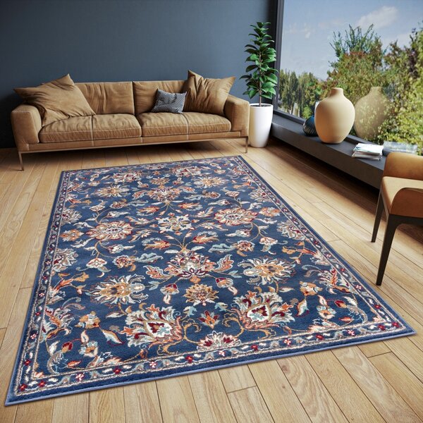 Hanse Home, Kusový koberec Luxor 105634 Caracci Blue Multicolor, 57x90, modrá, ložnice