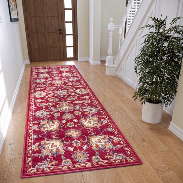 Hanse Home, Kusový koberec Luxor 105633 Caracci Red Multicolor, 57x90, červená, ložnice