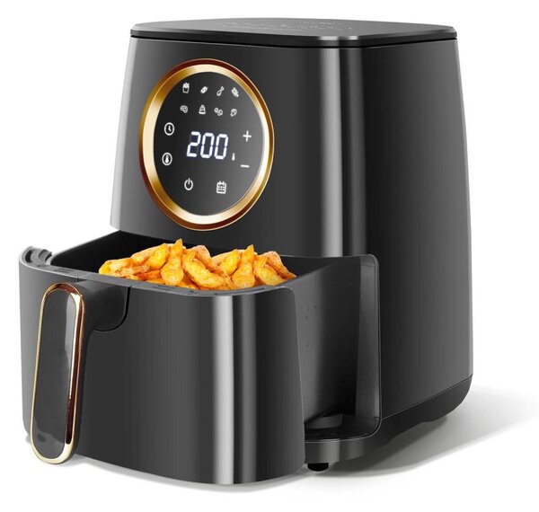 Aigostar - Horkovzdušná fritéza 1400W/230V 4,2l černá