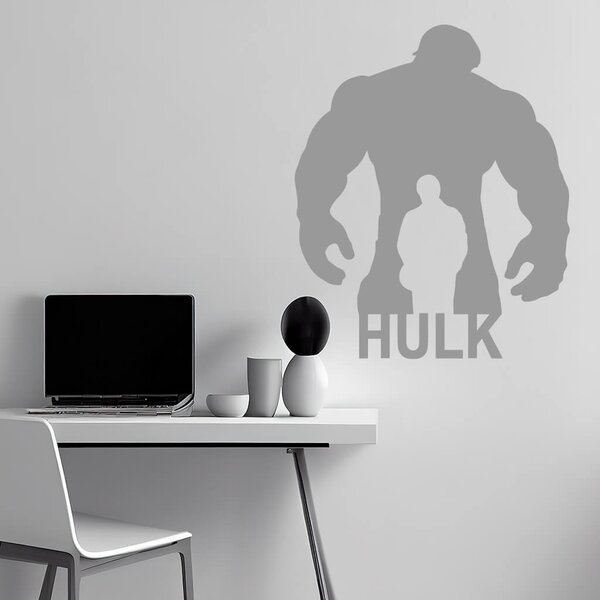 Živá Zeď Samolepka Hulk silueta Barva: černá