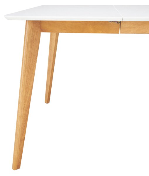 JÍDELNÍ STŮL, bílá, 100-180/100/76 cm Livetastic - Jídelní stoly, Online Only