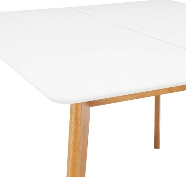 JÍDELNÍ STŮL, bílá, 100-180/100/76 cm Livetastic - Jídelní stoly, Online Only