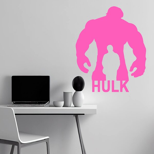Živá Zeď Samolepka Hulk silueta Barva: černá