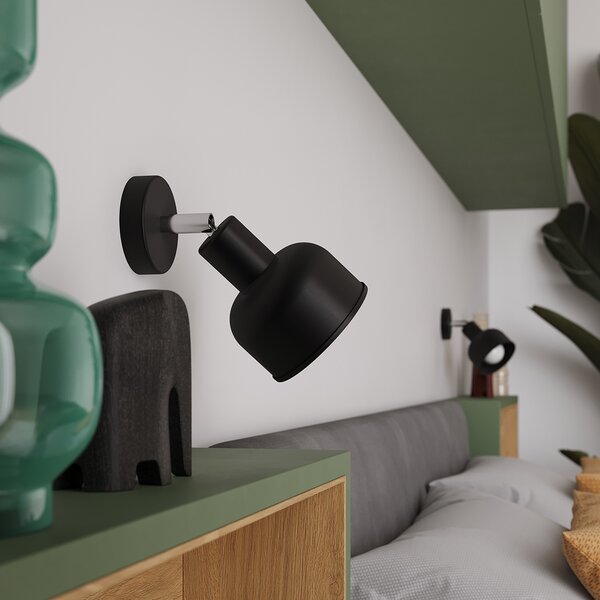 Sollux Lighting Nástěnné svítidlo ELBA černé