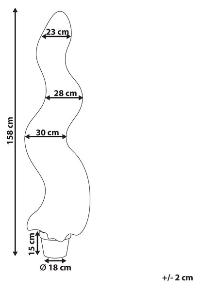 Umělá rostlina BUXUS SPIRAL TREE 158 cm Zelená