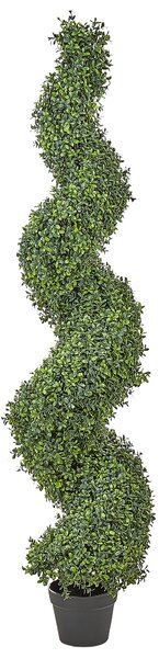 Umělá rostlina BUXUS SPIRAL TREE 158 cm Zelená