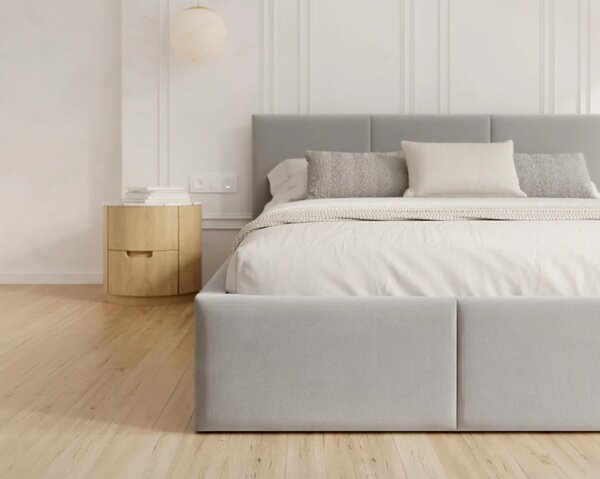 Čalouněná postel Fresia - světle šedá Velikost spací plochy: 200x90
