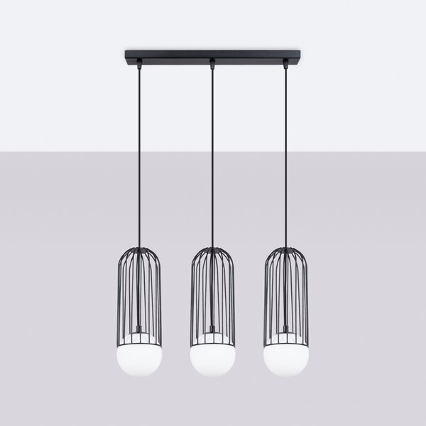 Sollux Lighting Závěsné svítidlo BRINA 3L černé