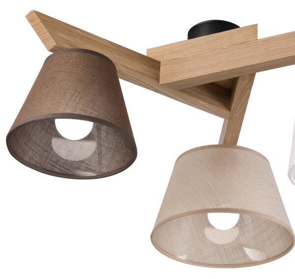 Brilagi - LED Přisazený lustr ANTHONY 3xE14/40W/230V dub