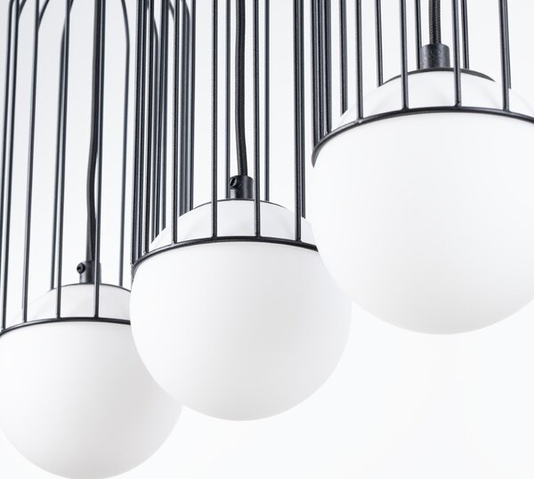 Sollux Lighting Závěsné svítidlo BRINA 3L černé
