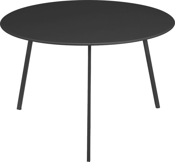 Mica Decorations Seattle – venkovní odkládací stolek – kulatý konferenní stolek – stolek na kvtiny a kávový stolek – V38 x Ø58 cm – kov – erný