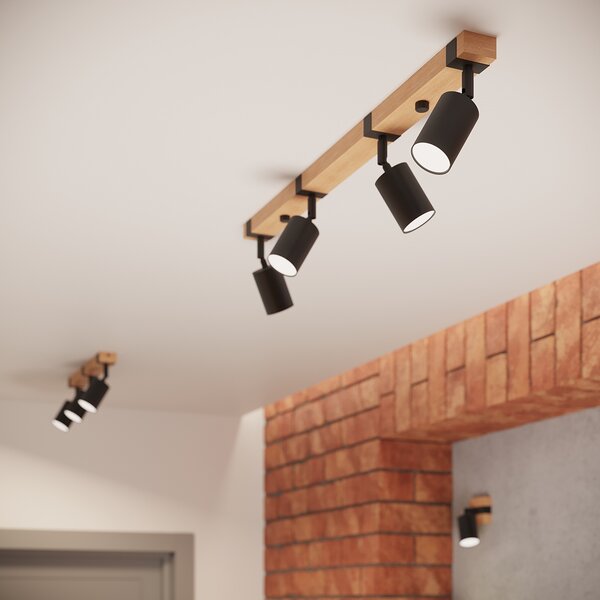 Sollux Lighting Stropní svítidlo FAGER 4L černé