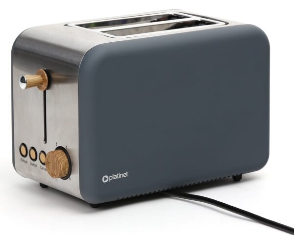 Topinkovač s dvěma otvory 900W/230V nerez/šedá