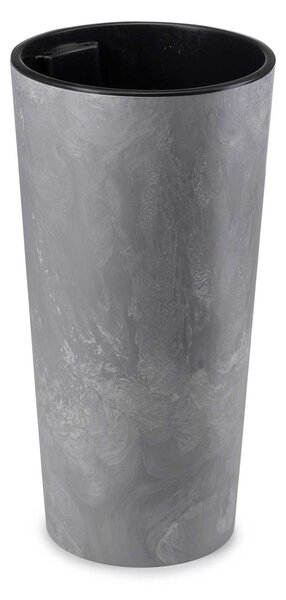 PLASTOVÝ KVĚTINÁČ URBANIKA SADA 2KS 57X30 CM+46,6X25,5 CM IMITACE BETONU ŠEDÁ