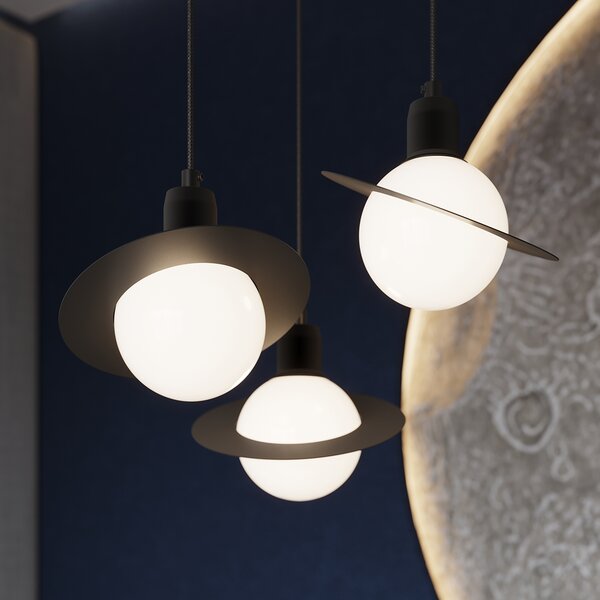 Sollux Lighting Závěsné svítidlo HYPERION 1 černé