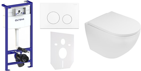 Sada podomítkový WC modul Oltens Triberg 50001000, záchodová mísa Oltens Hamnes 42013000, 45109000, 57102000, 49301000