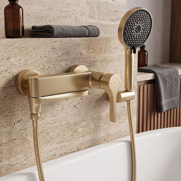 Koupelnová baterie PREMIUM REA Maxim Brush Gold