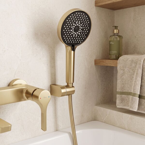 Koupelnová baterie PREMIUM REA Maxim Brush Gold