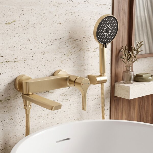 Koupelnová baterie PREMIUM REA Maxim Brush Gold