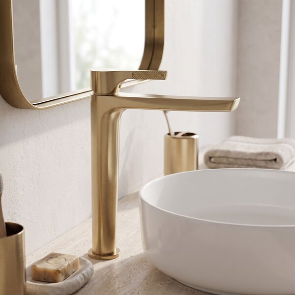 Rea, Umyvadlová baterie PREMIUM REA Maxim Brush Gold High, REA-B8951