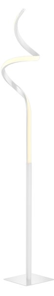 Trio Leuchten R42051131 COURSE - LED stojací bílá obýváková lampa stmívatelná dotykem na senzor, LED 11W, 4000K, 1100lm (Moderní stojací LED lampa v bílé barvě)