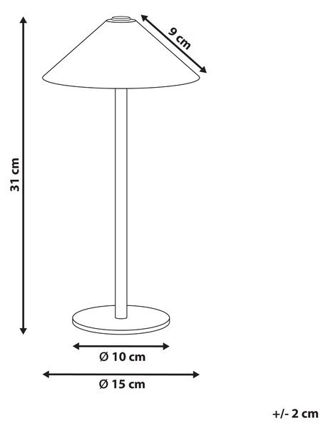 LED bezdrátová stolní lampa FRANCOLI se stmívačem Kov Bílá