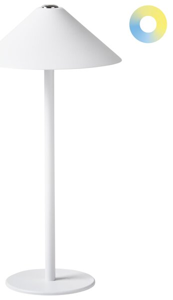 LED bezdrátová stolní lampa FRANCOLI se stmívačem Kov Bílá