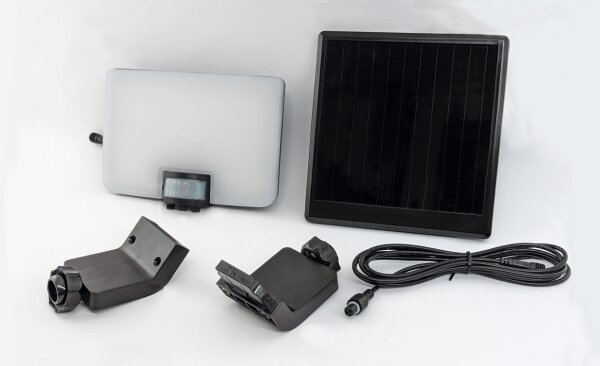 LED Solární nástěnné svítidlo se senzorem LED/8W/3,7V 2000 mAh IP54