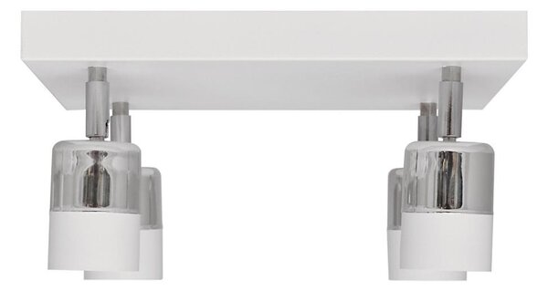 LED Bodové svítidlo TUBSSON 4xGU10/4,8W/230V bílá/lesklý chrom