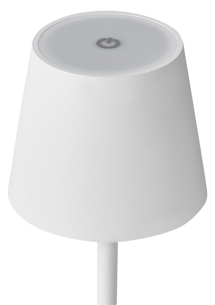 LED bezdrátová stolní lampa BACEIRO se stmívačem Kov Bílá