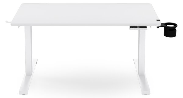 Elektrický stůl s nastavitelnou výškou ergonomický bílý,1200x600 mm: ARIA