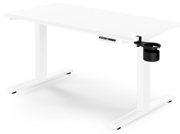 Elektrický stůl s nastavitelnou výškou ergonomický bílý,1200x600 mm: ARIA